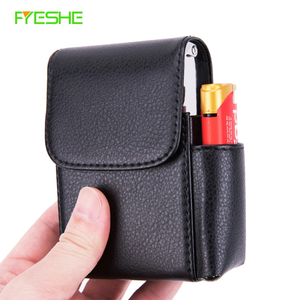 

Men Leather Belt Waist Bag Loop Holster Mens Belt Bag Cigarette Lighter Bag Smoker Smoke Tools Cigar Storage Case