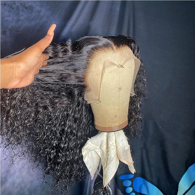 

Длинный кудрявый синтетический кружевной передний парик плотностью 180%, 26 дюймов, парик для женщин с детскими волосами, термостойкие волосы ...