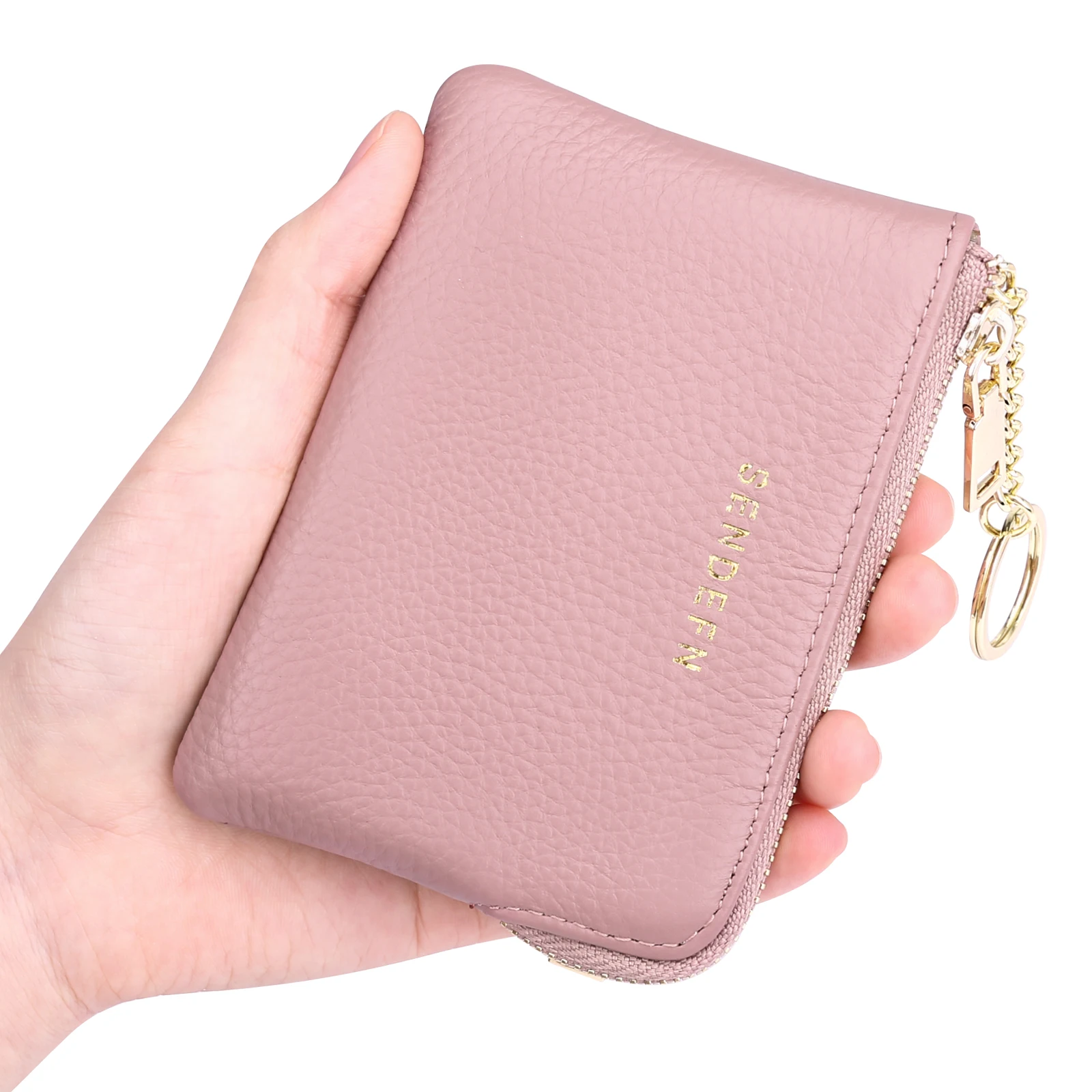 Women's Coin Purse Mini Wallet Key Storage Bag Leather Small Zipper Wallet Ladies Trendy Card Cash Holder Dollars Pocket