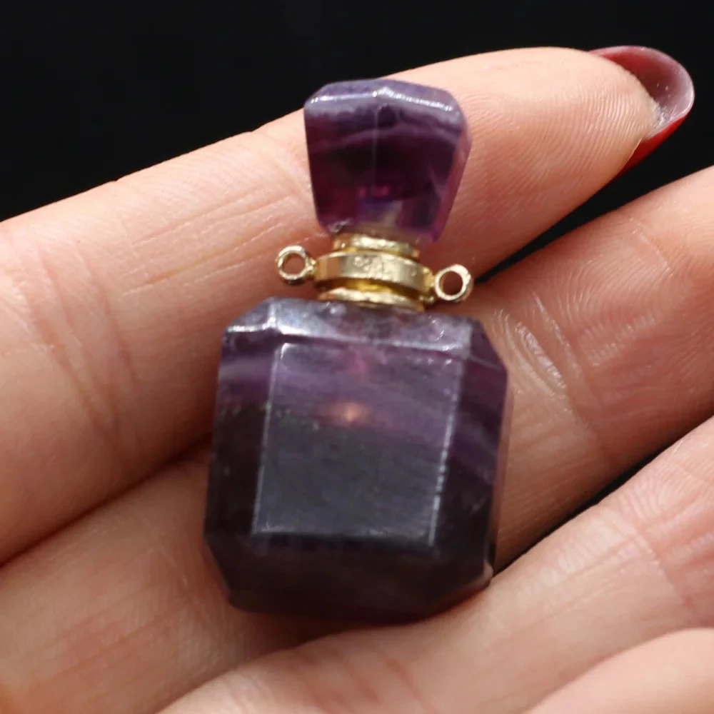 Натуральный Аметист подвески эфирное масло диффузор для изготовления ювелирных