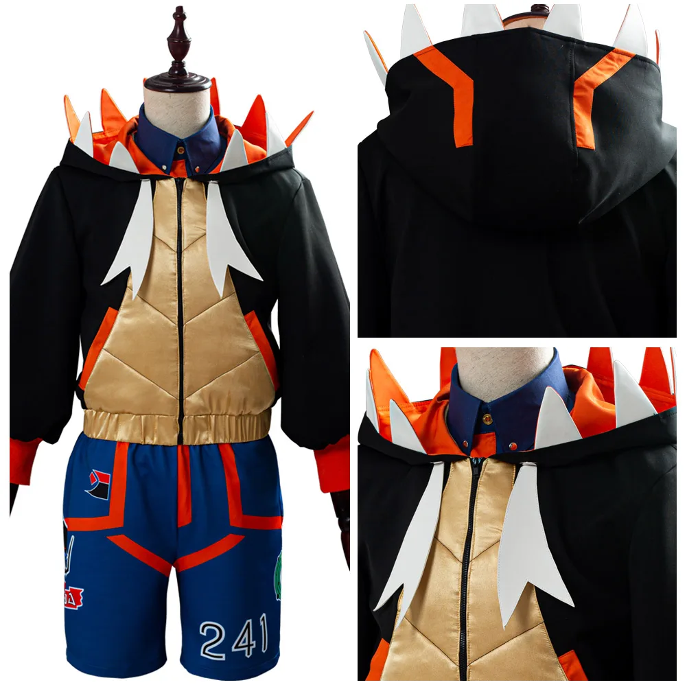 

Pokemon Sword/Shield Raihan Cosplay Costume Outfits Halloween Carnival Suit