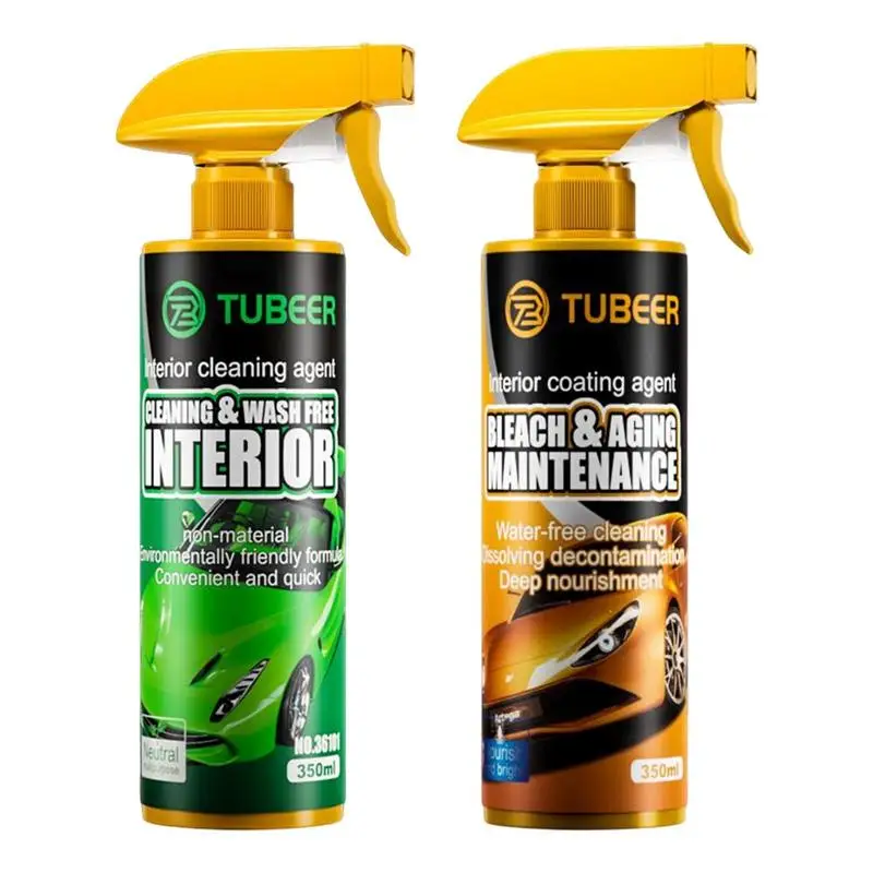 

Interior Coating Agent 11.8oz Car Armrest Cleaner Spray Dashboard Cleaning Agent Spray Moisturize And Refurbish For Air Outlet