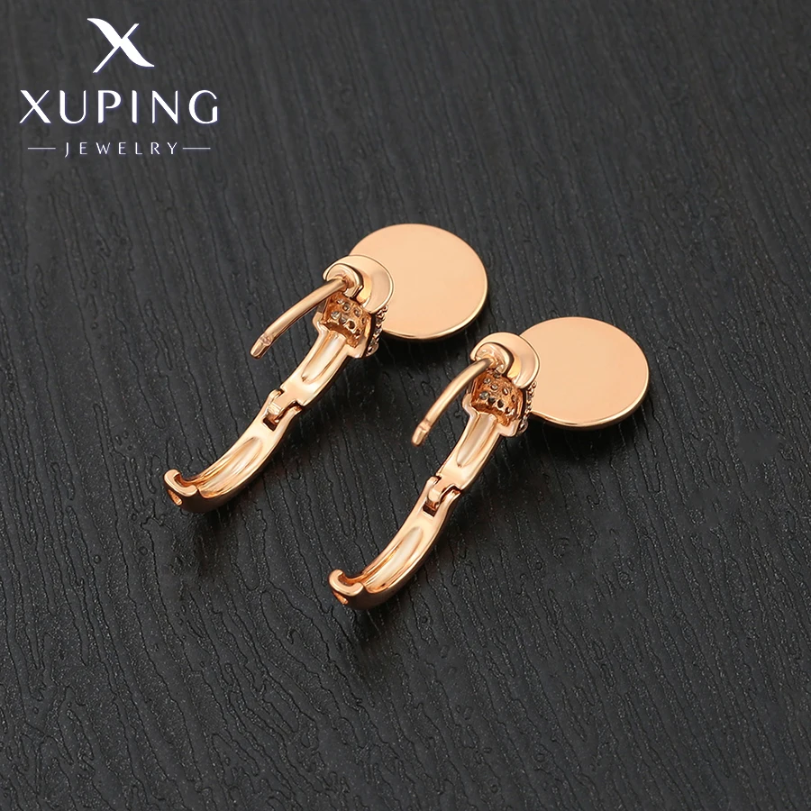 Ювелирные изделия Xuping Новое поступление стильные модные серьги золотого цвета