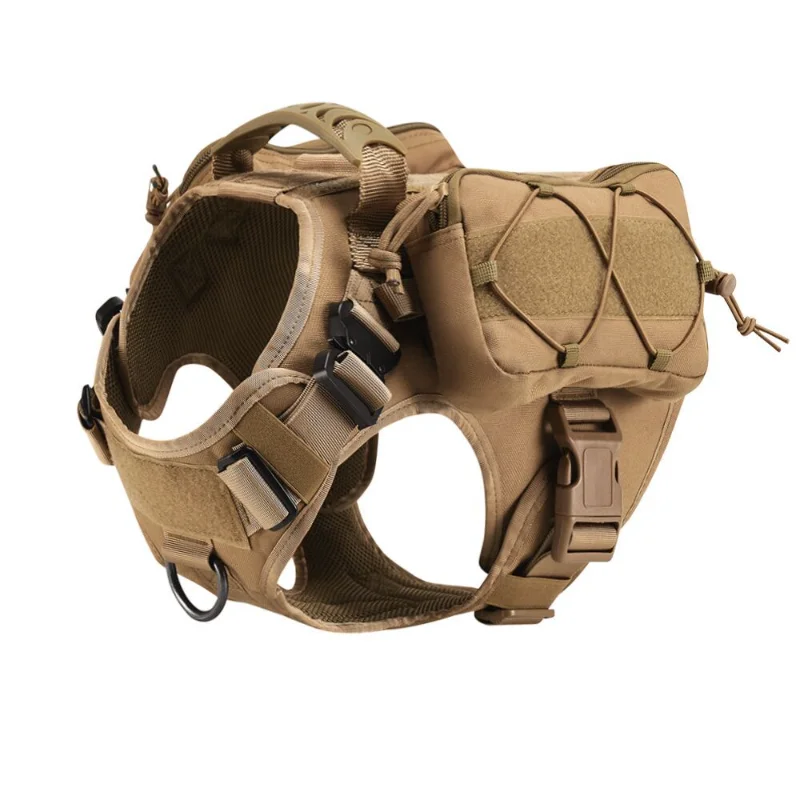 

Tactical Dog Harness Military No Pull Pet Harness Vest For Medium Large Dogs Training Hiking Molle Dog Harness With Pouches