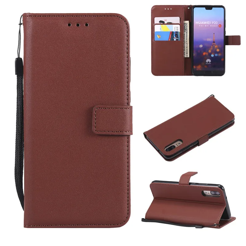 

Leather Phone Case For Huawei P20 Pro P8 P9 P10 Lite Honor 5X 6C 6X 8 10 Mate 7 8 9 10 Lite Nova 2i P Smart Card Holder Cover