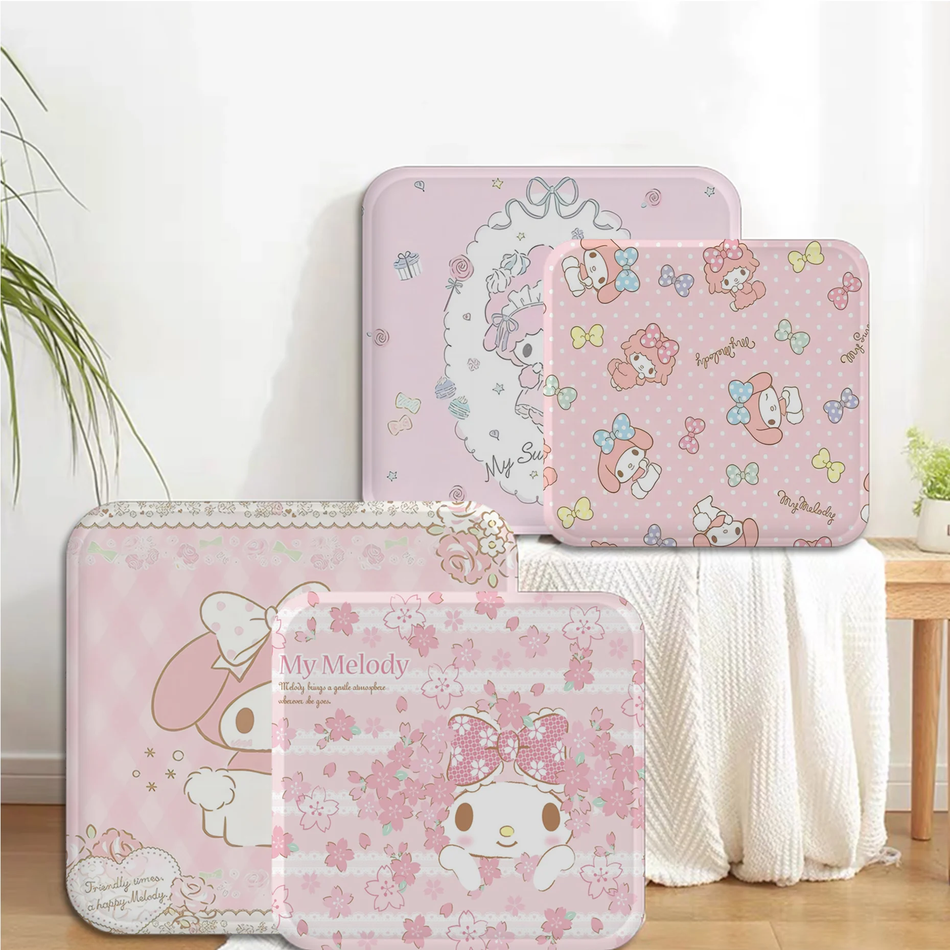 Скандинавский Принт Милый Искусственный Стул My M-MelodyS Квадратная Подушка Удобная