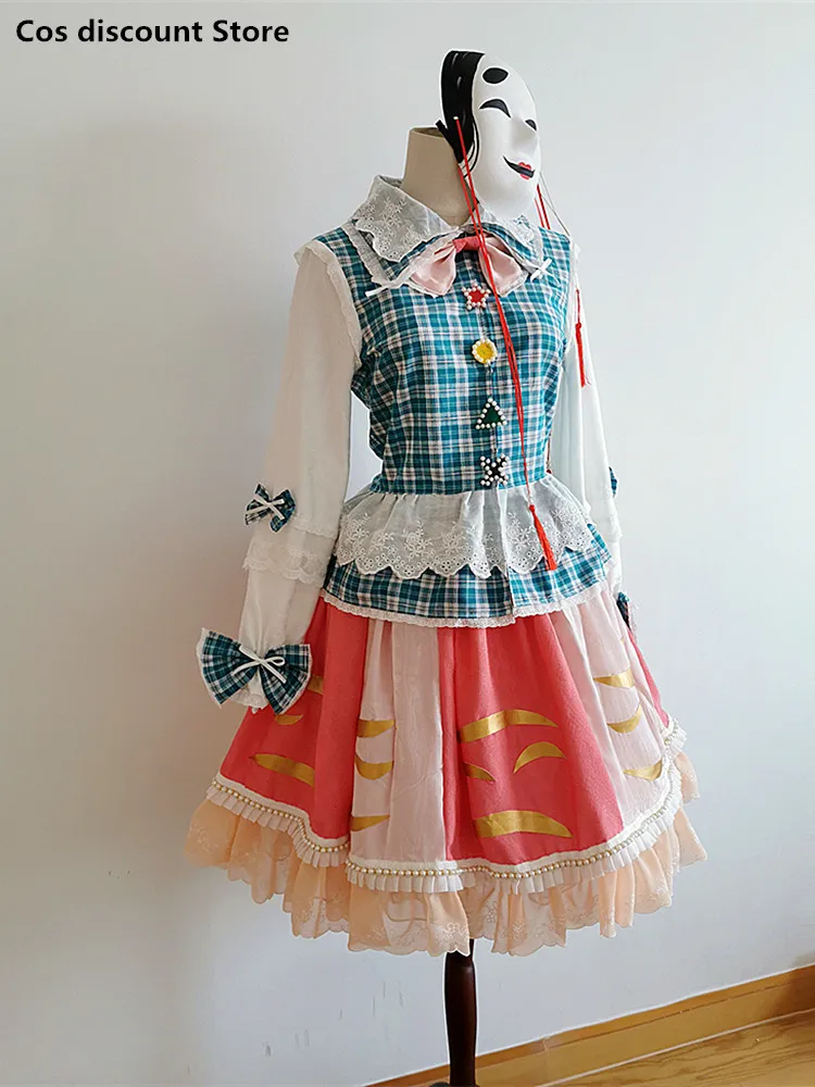 

Hata no Kokoro Cospaly Costume Game Touhou Project Cospaly Custom-made Amine High Quality Women Skirt Costumes for Girls 2022