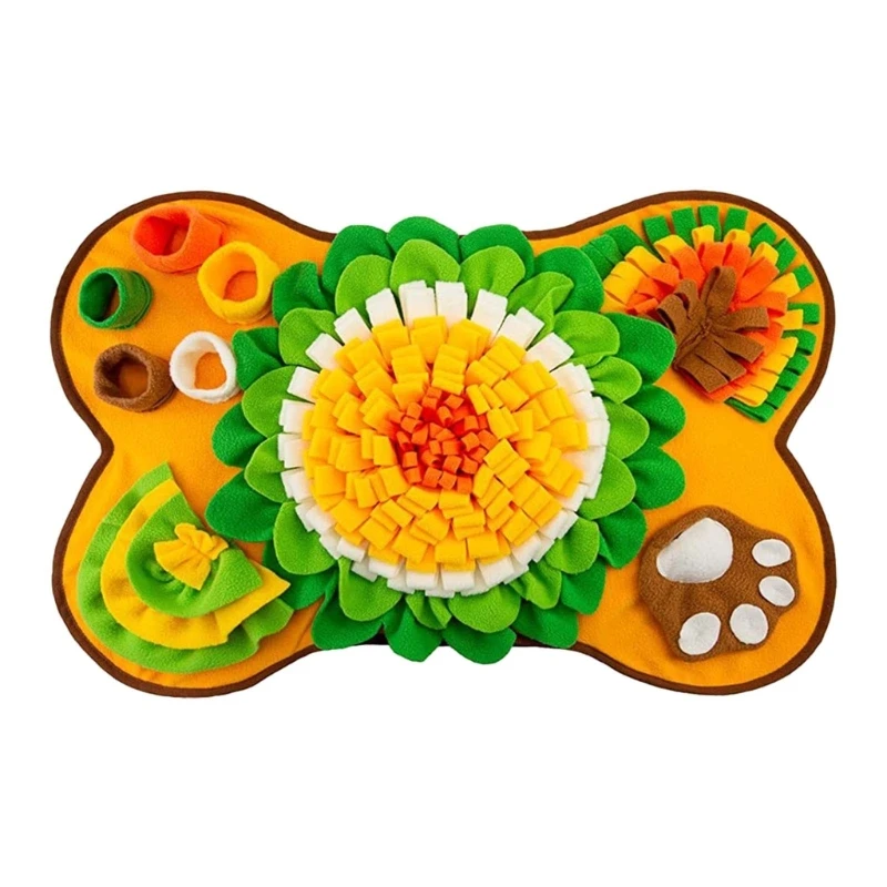 

KX4B Snuffle Mat for dog Soft Slow Feeding Pads Soft Puzzle Mat Pet Boredom Anxiety Reduce Pad Sniffing Mat Pet Supplies