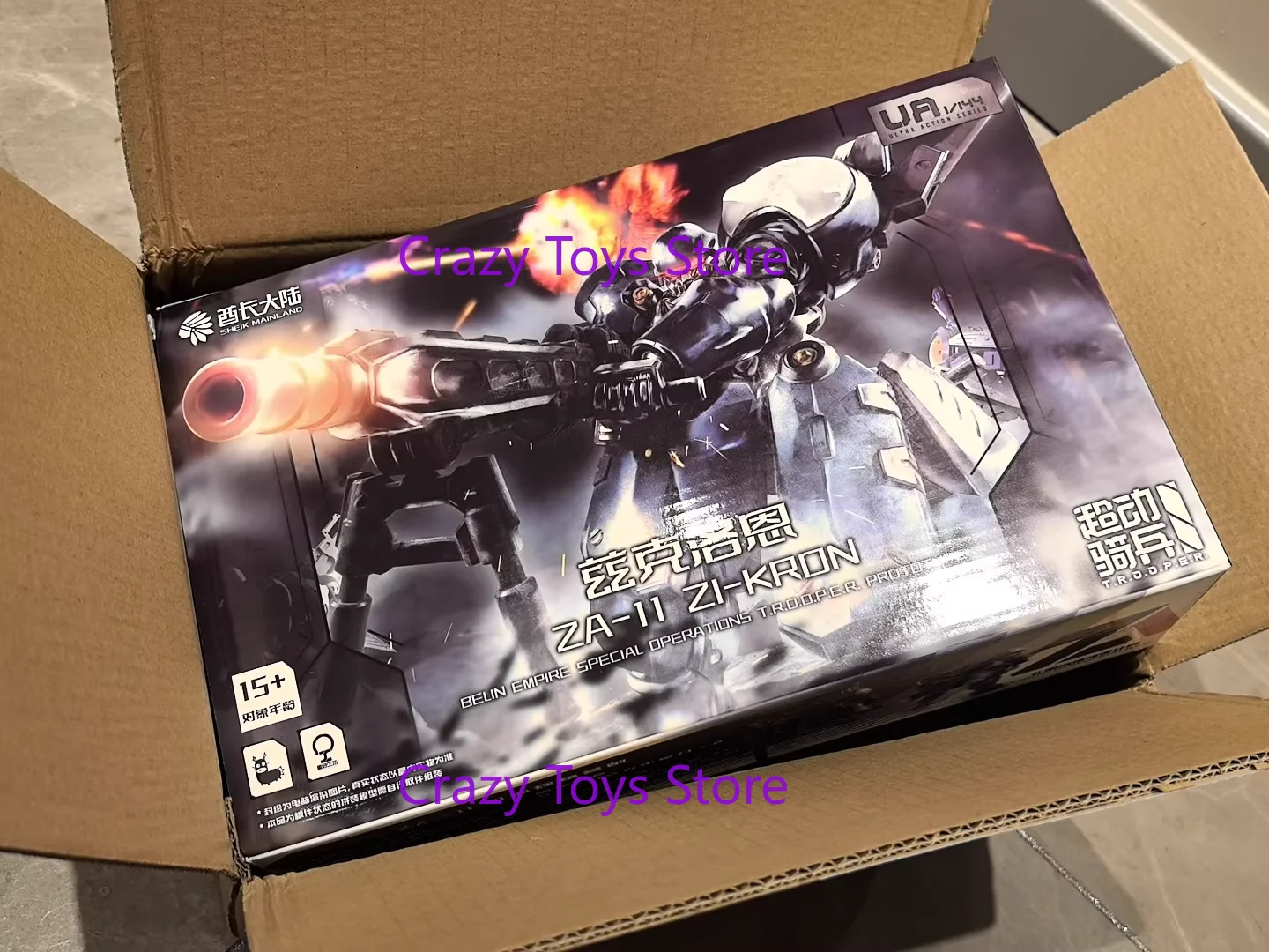 В наличии SHEIK MAINLAND ZA-11 ZI-KRON Сборка Подвижная модель игрушки Mecha BELIN EMPORE SPECIAL OPERATIONS T.R.O.O.P.E.R. ПРОТОТИП (art.: 3920d2dceec9b) - 3920d2dceec9b