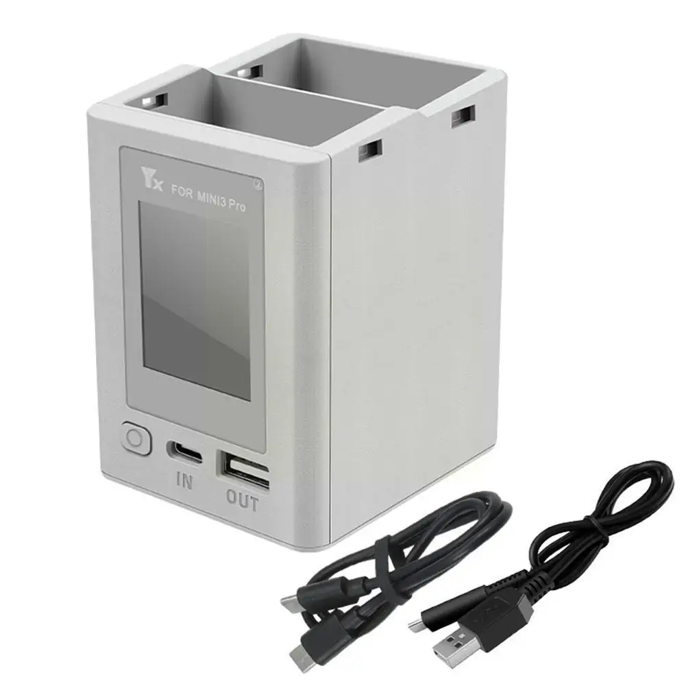 

Two-way Digital Display Charging Hub Battery Intelligent Charger for DJI Mini 3 Pro Charging Butler Power Bank Drone Access Y2U2