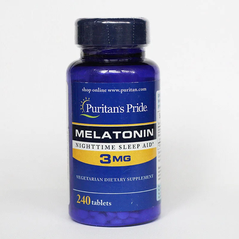 

Бесплатная доставка, оригинальные средства для сна в ночное время, мелатонин, 3 мг, 240 таблеток