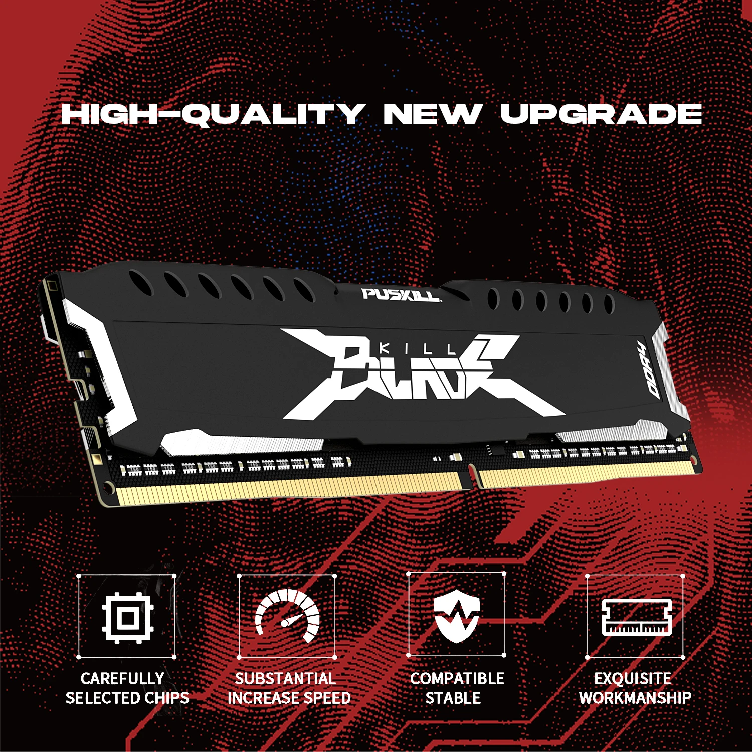 Фото PUSKILL Настольная Оперативная Память DDR4 16 ГБ X 2 8 ГБ X 2 8 ГБ X 1 3200 МГц 2666 МГц С Охлаждающим Плавником Опция Обновл... №5