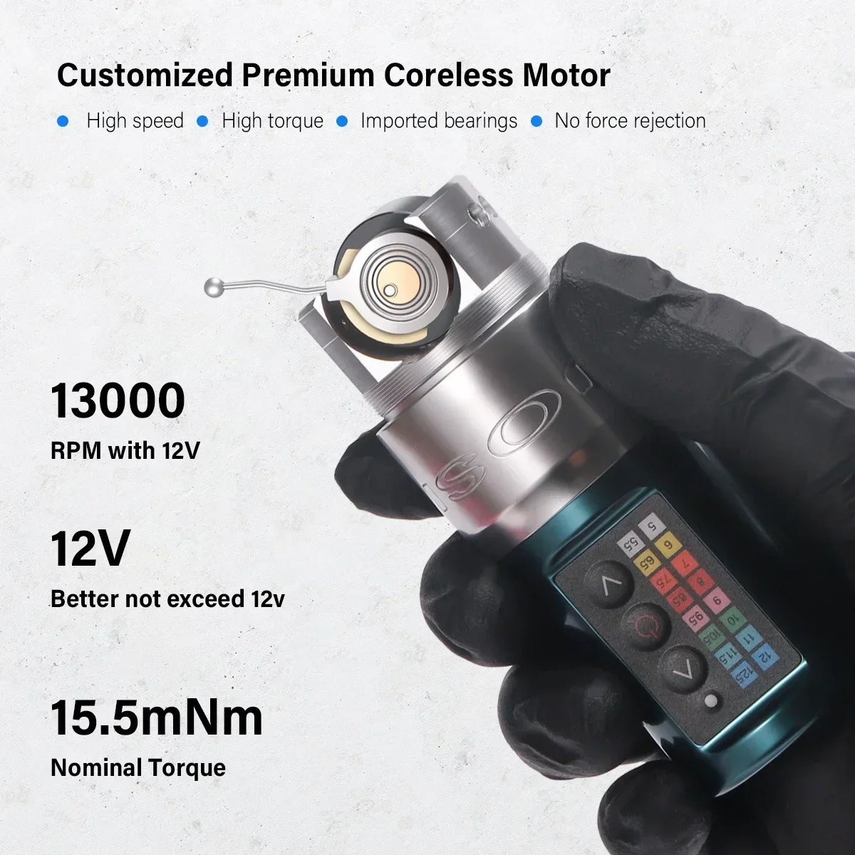 Двойная литиевая батарея Беспроводная зарядка тату-ручка аккумулятор