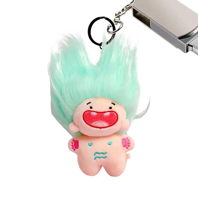 

Плюшевые куклы с длинными волосами, плюшевый брелок с длинными волосами, куклы, мягкий милый брелок-кукла для детей, девочек, подростков и детей, удобный