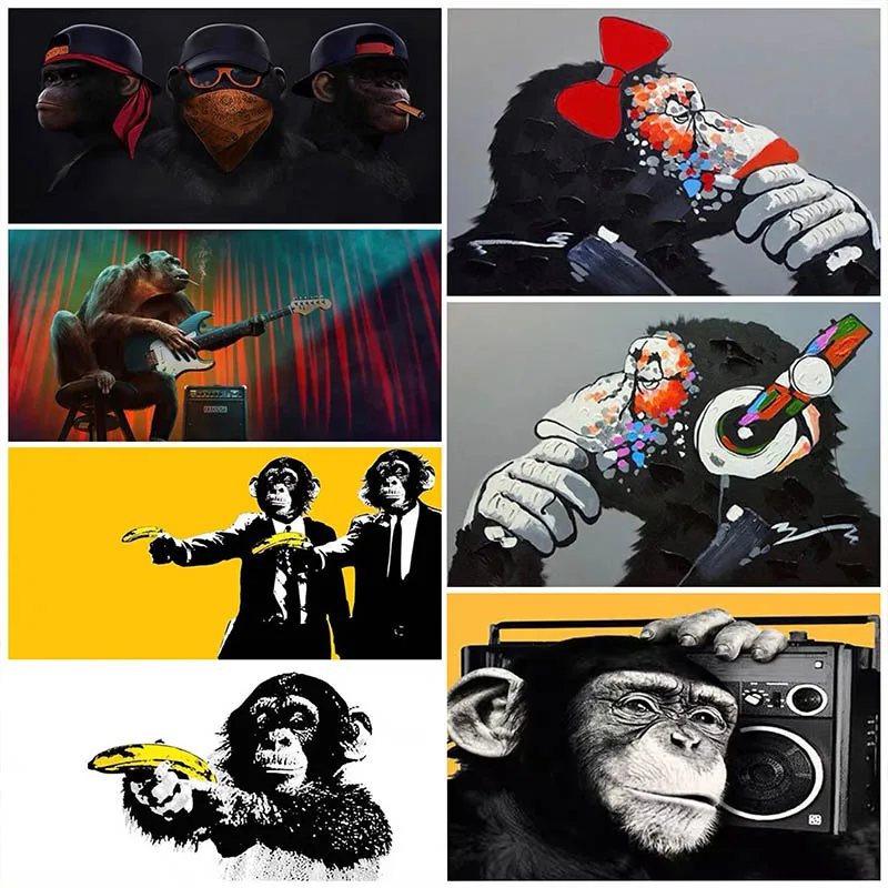 Алмазная картина Горилла