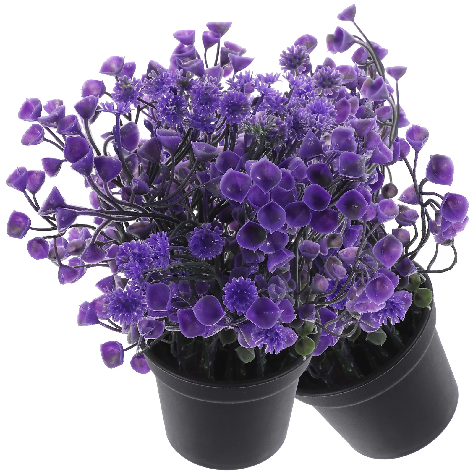

2pcs Artificial Potted Flowers Desktop Faux Potted Artificial in Pot Ornaments