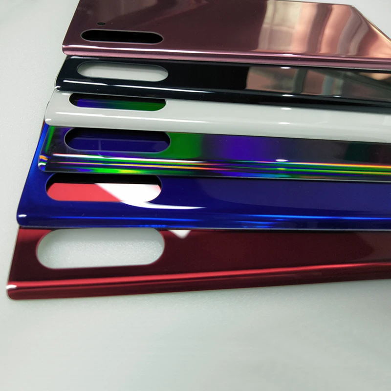 Фото Для SAMSUNG Galaxy Note 10 Корпус батарейного отсека для Galaxy Note 10 N970 N970F Note 10 Plus N975 N975F ПРИМЕЧАНИЕ 10 Задний стеклянный чехол №4