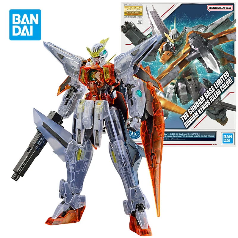 

Bandai Plastic Model Kit MG THE GUNDAM BASE LIMITED GUNDAM KYRIOS (CLEAR COLOR) Action Figures Toys for Boys Gifts for Children