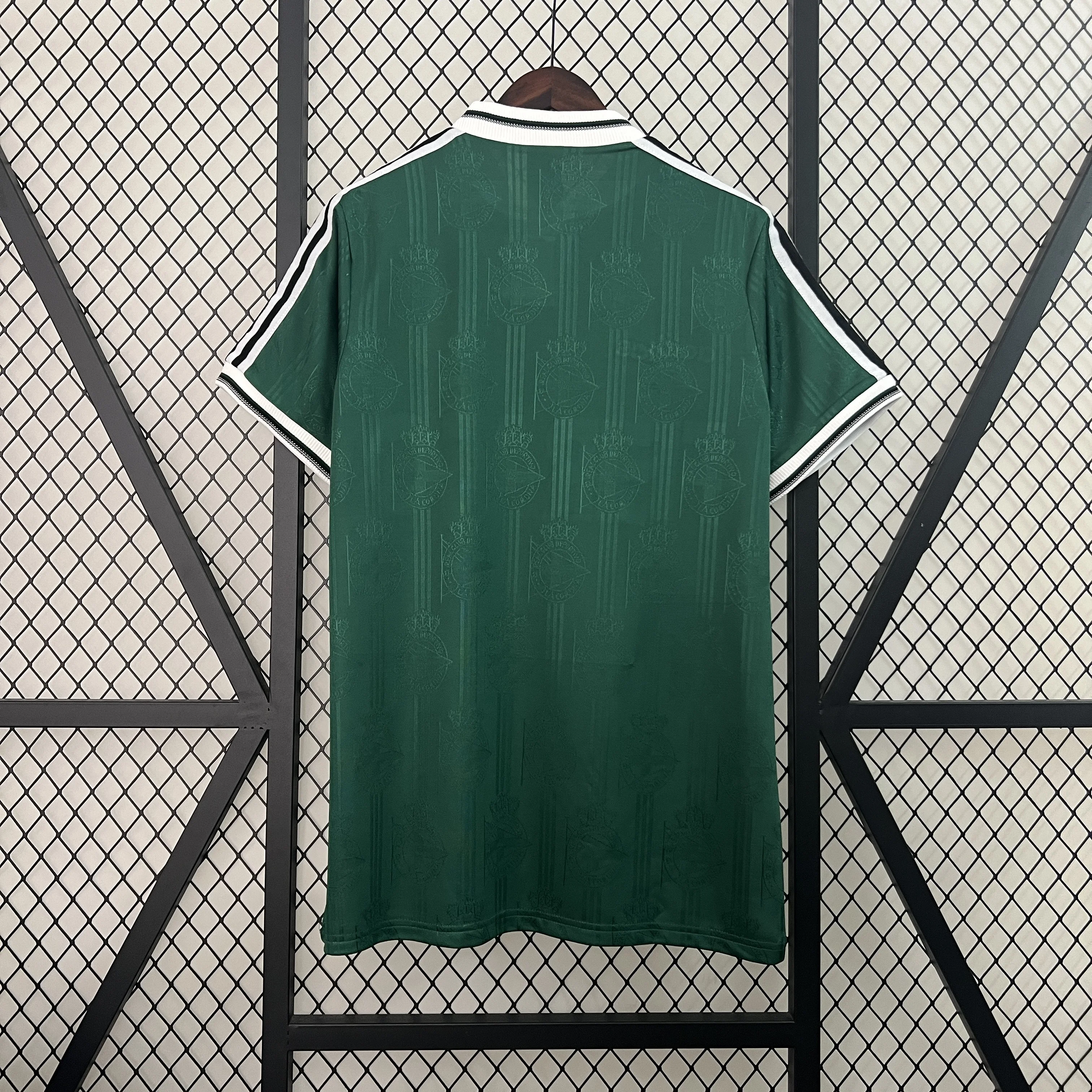 Мужские рубашки Retro Deportivo La Coruna 1997/1998/1999 Away Green Kit