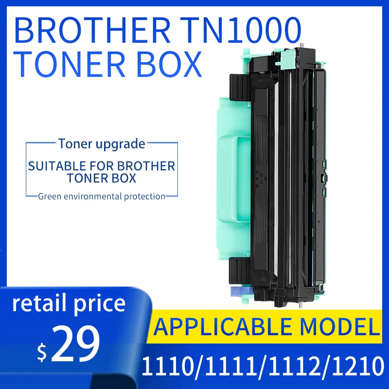 

Applicable to brother tn1000 cartridge dcp1510 1511 1610w cartridge mfc1810 1815 1910w laser printer cartridge hl1110 easy to ad