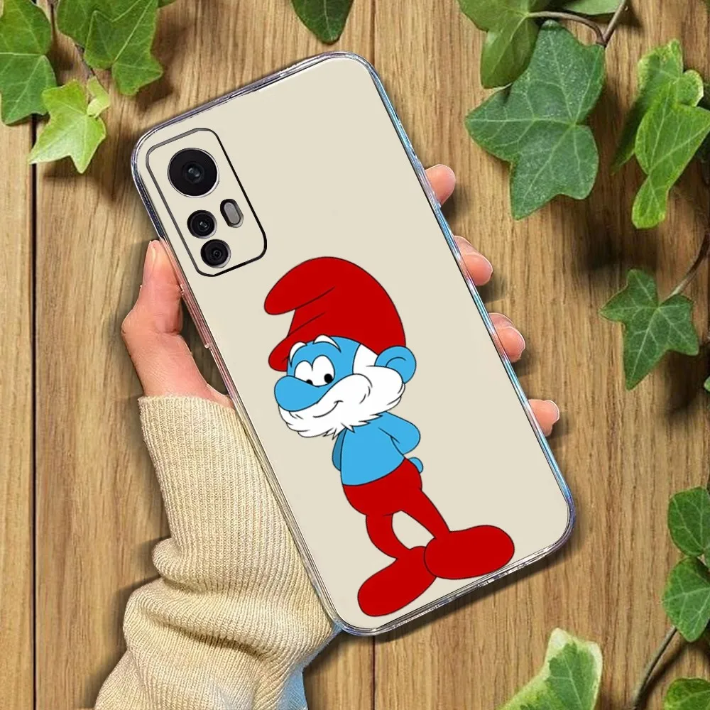 Чехол для телефона с рисунком S-smurfs Xiaomi 11 Redmi Note 5G 8T 9A 9 10T Note8Pro 12SUltra прозрачный чехол