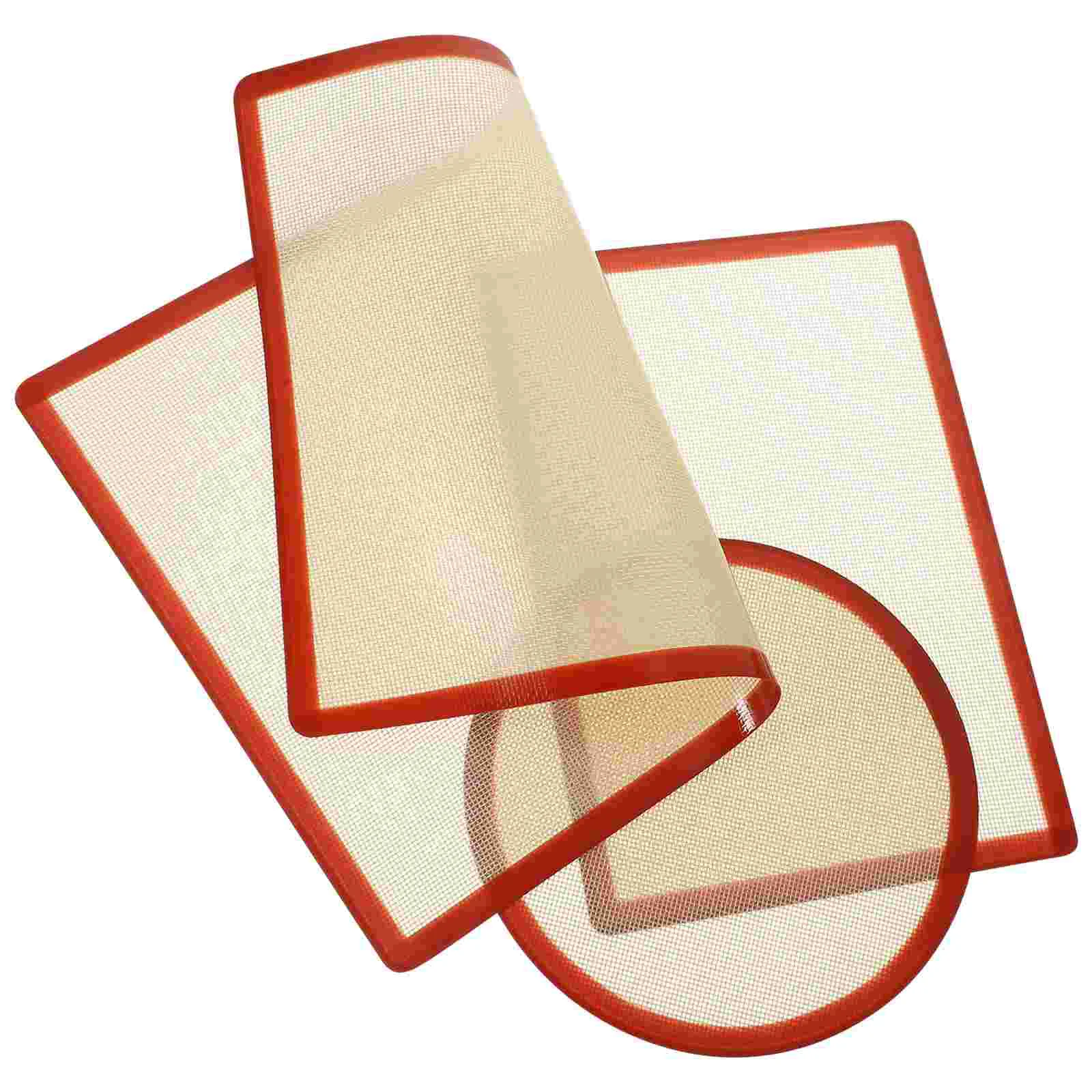 

3 Pcs Non Stick Baking Pans Oven Mat Nonstick Non-stick Silicone Lining Cooking