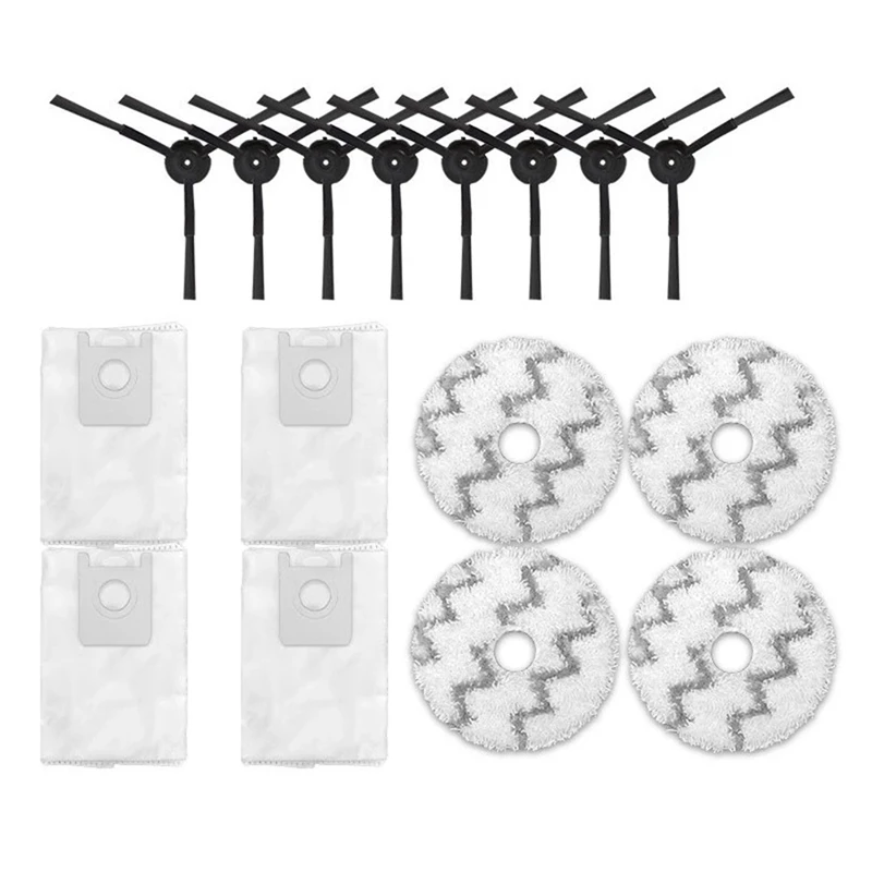 

AD-Dust Bag Side Brush Mop Cloth For Roidmi EVA SDJ06RM Self-Cleaning Emptying Robot Vacuum Cleaner Spare Parts