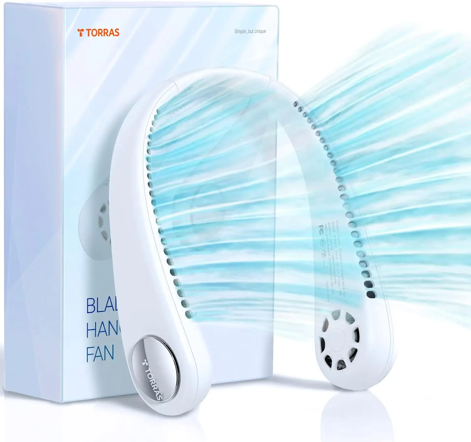 

Перезаряжаемый портативный шейный вентилятор L2 【 2023 】 легкий беслопастной шейный вентилятор 8 унций для женщин/мужчин/детей 8 часов, портативный персональный Nec