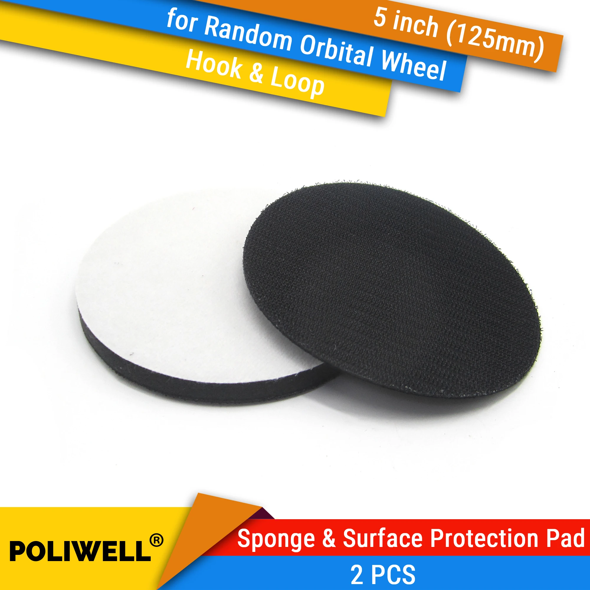 Губчатый интерфейсный диск, 5 дюймов, 125 мм, 2 шт.