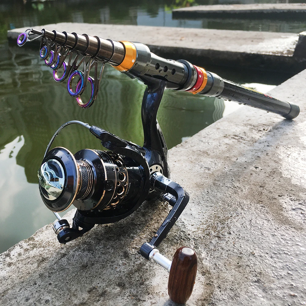 Телескопическое спиннинговое удилище GHOTDA 1 8 м 2 4 3 7