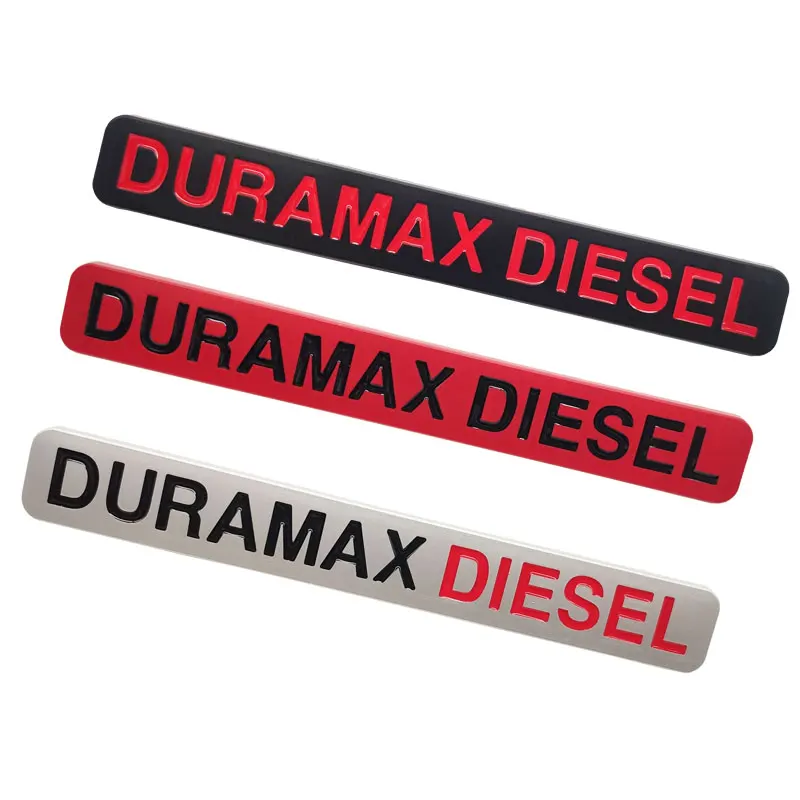 Металлическая 3d-наклейка дизель Duramax с логотипом наклейка на заднюю часть