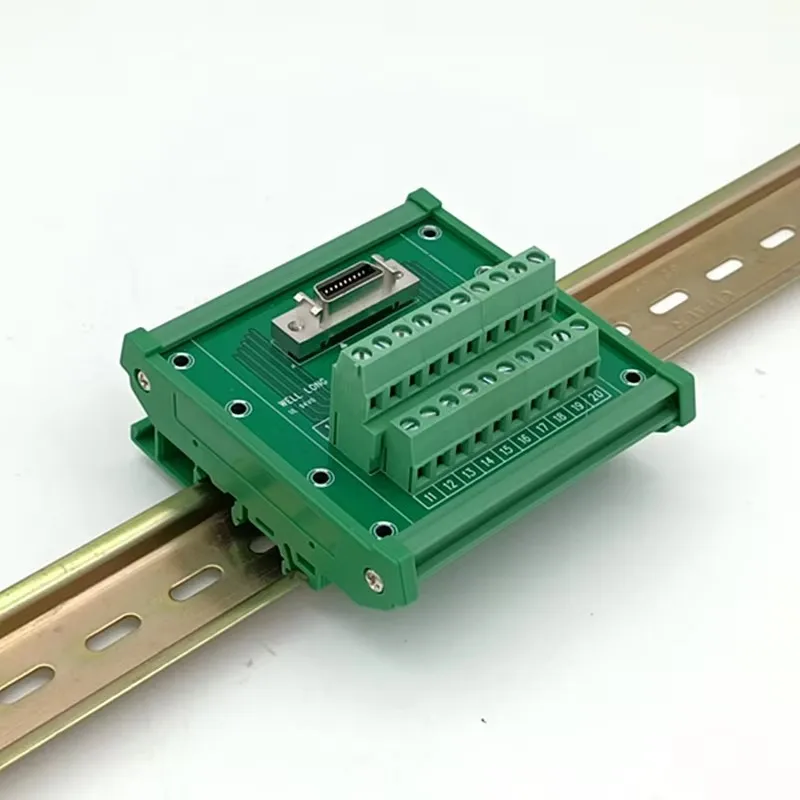 Интерфейсный модуль для монтажа на DIN-рейку коммутационная плата SCSI 20P MDR