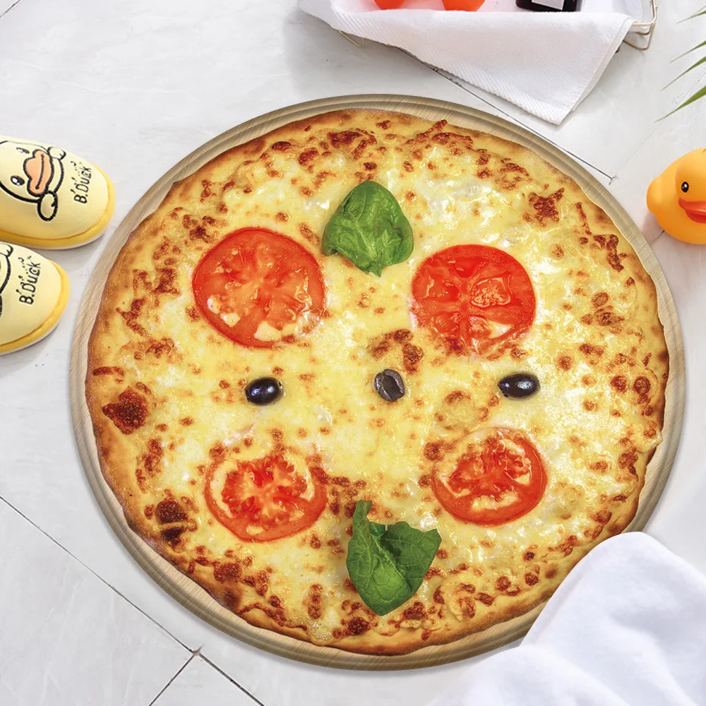 

Pizza Egg Pattern Blanket Rug Home Decor Bedroom Living Room Rug Anti-Slip Rug Home Decor Moda