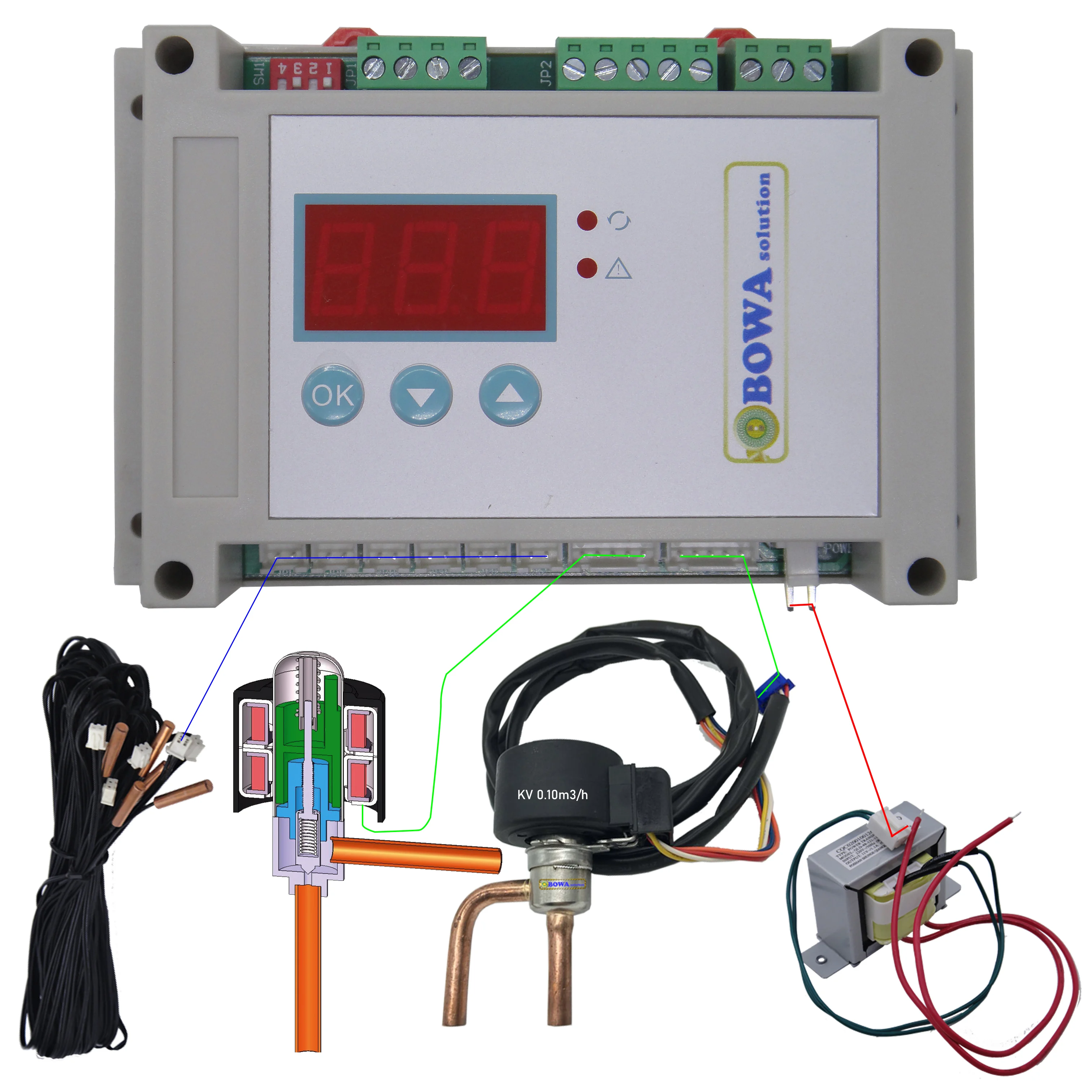 

Dual independent EEV kit makes refrigerant circle pipelines become more simple and stable, no need solenoid valve any more