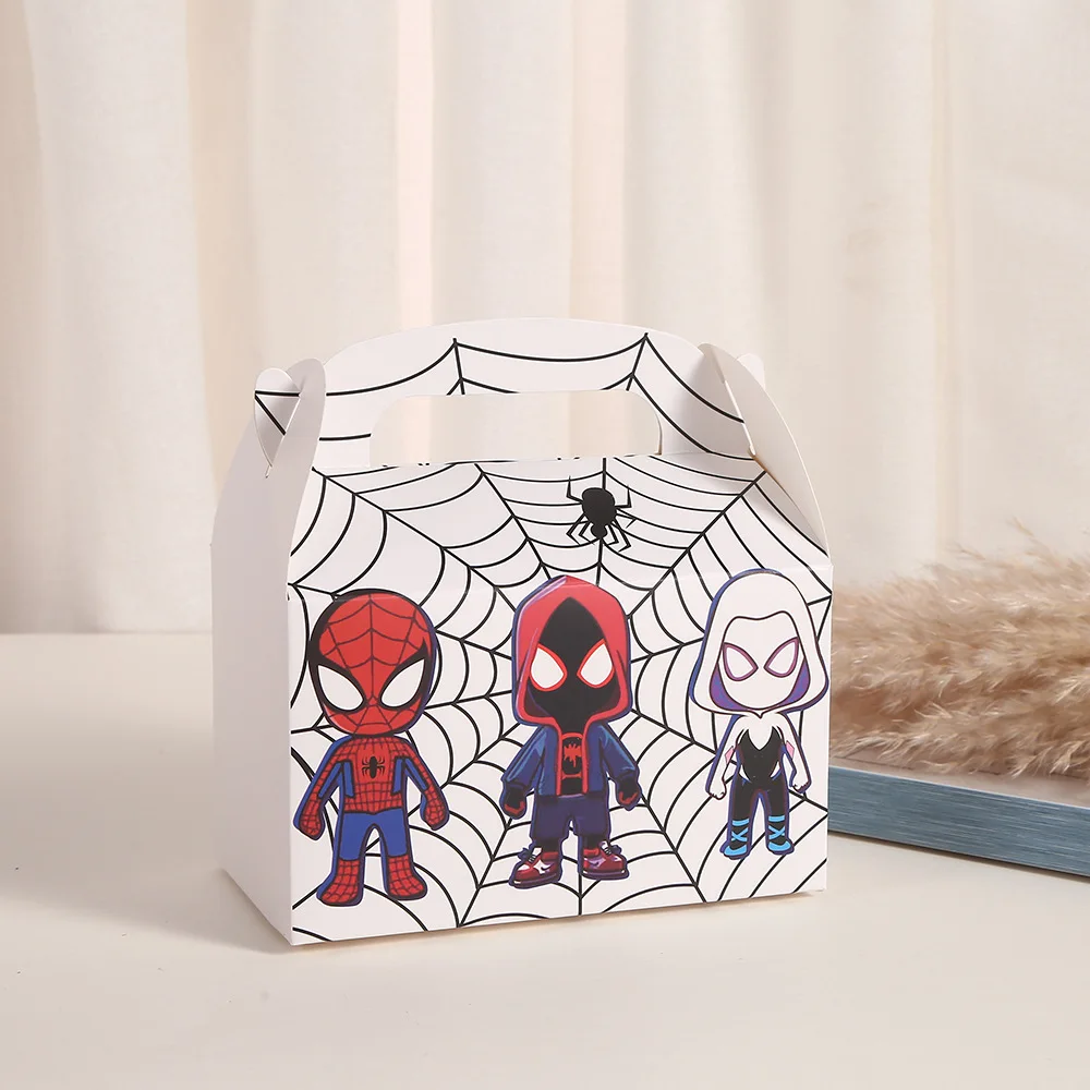 Kids Party Decorations Baby Shower Paper Superhero Candy Boxes Boys Birthday Party Supplies