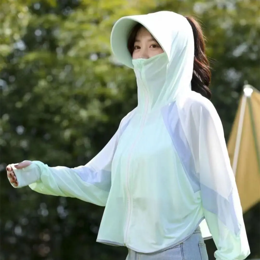 Солнцезащитная накидка с защитой от УФ-лучей и длинными рукавами