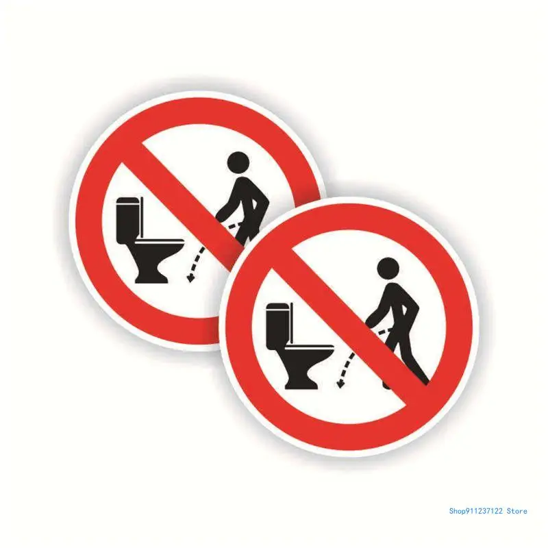 

Автомобильная наклейка, креативное мультяшное предупреждение, украшение, НЕТ попадания в туалет, защита от солнца