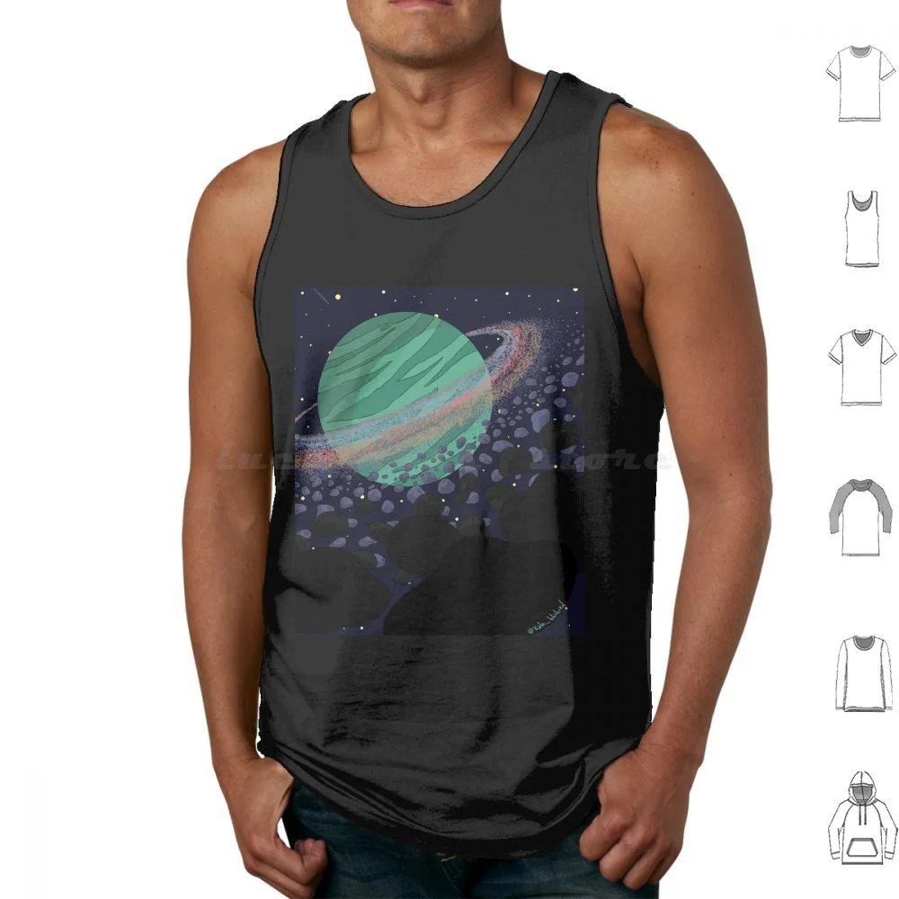 

The Giant Tank Tops Vest Sleeveless Planet Planeta Ficticio Scifi Ciencia Ficcion Asteroids Space Kateblubird