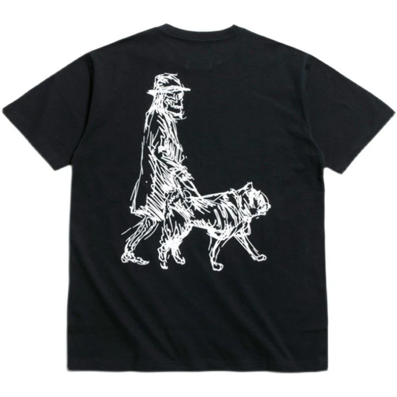 

Летние мужские футболки Y-3 Yohji Yamamoto 2023, футболки с надписью и принтом ходячих собак, хлопковые топы с коротким рукавом для мужчин и женщин