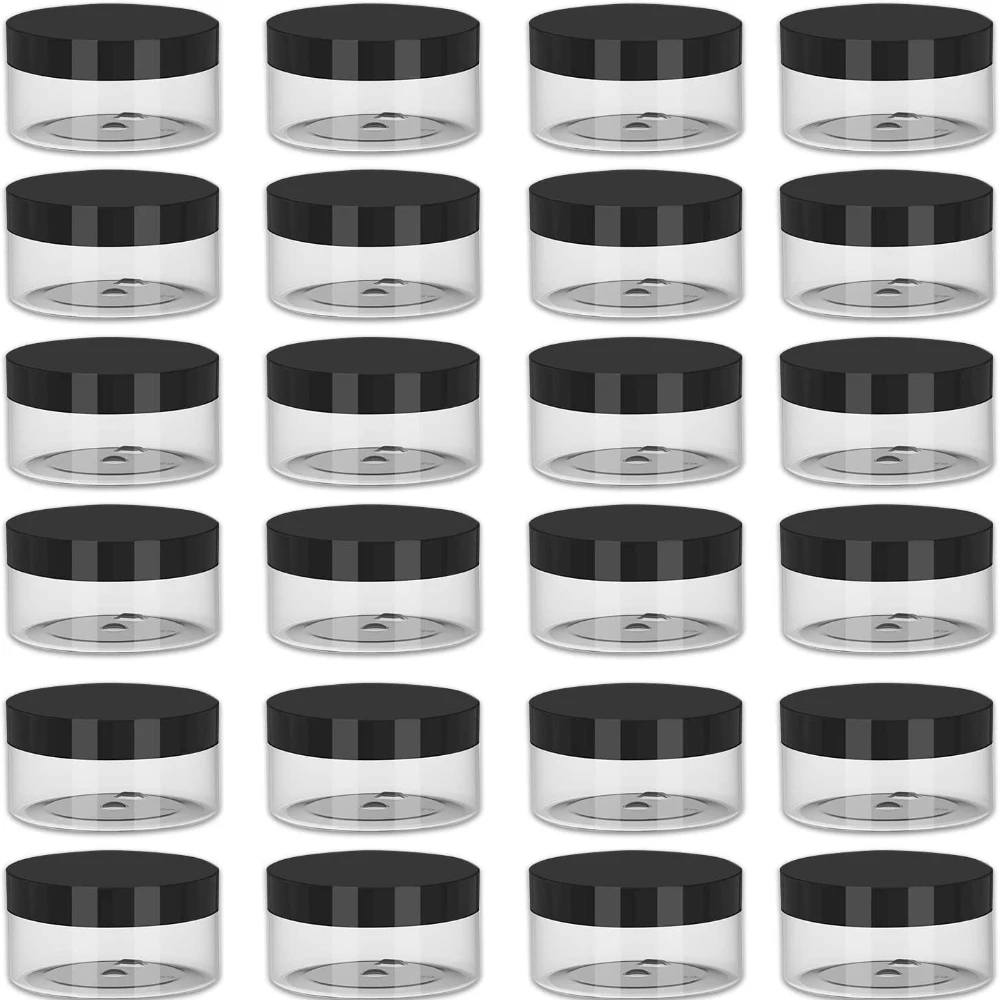 

50pcs 3/5/10/15/20g Wholesale Plastic Cosmetic Containers with Lids for Lotion Creams Toners Lip Balms Makeup Samples Refillable