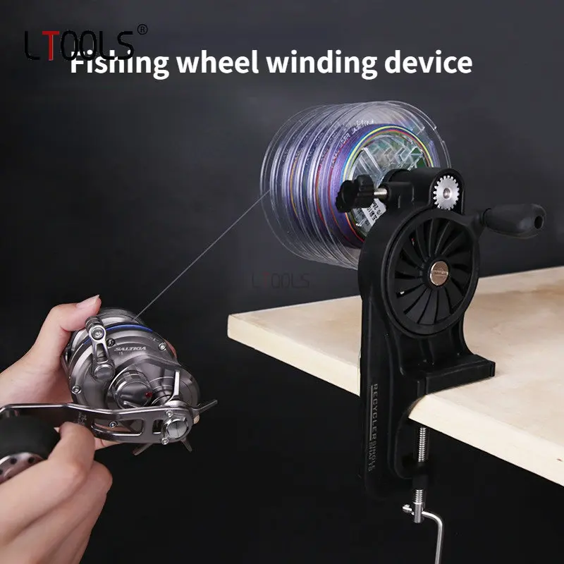 Fishing Line Spooler Portable Table Clamp Fishing Line Winde