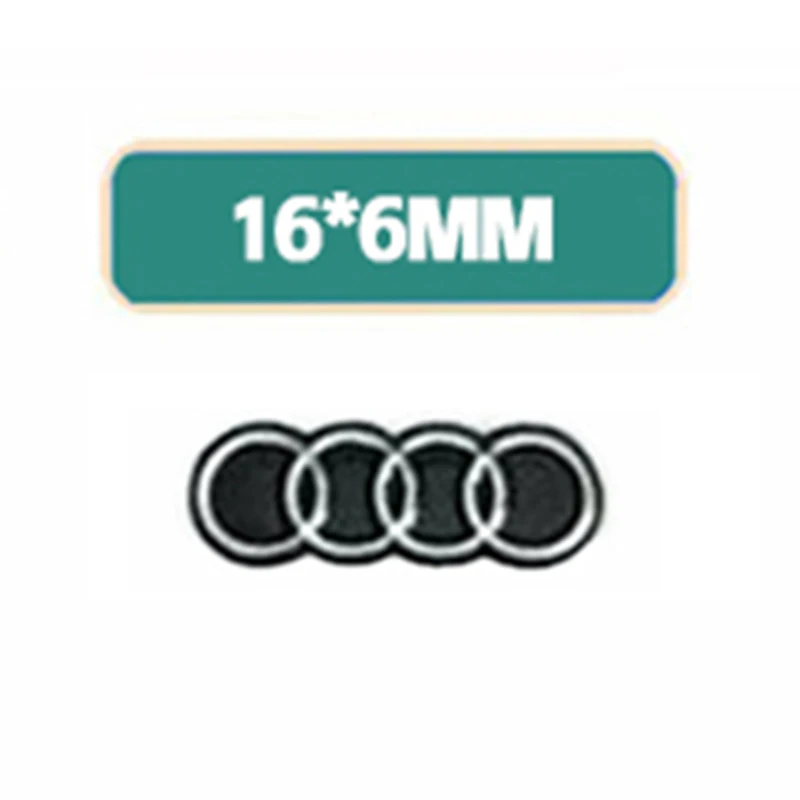 

14 мм 16 мм алюминиевая наклейка на удаленный ключ автомобиля, эмблема, логотип для Audi A1 A2 A3 A4 A5 A6 A7 A8 Q2 Q3 Q4 Q5 Q7 S3 S4 S5 S6 аксессуары