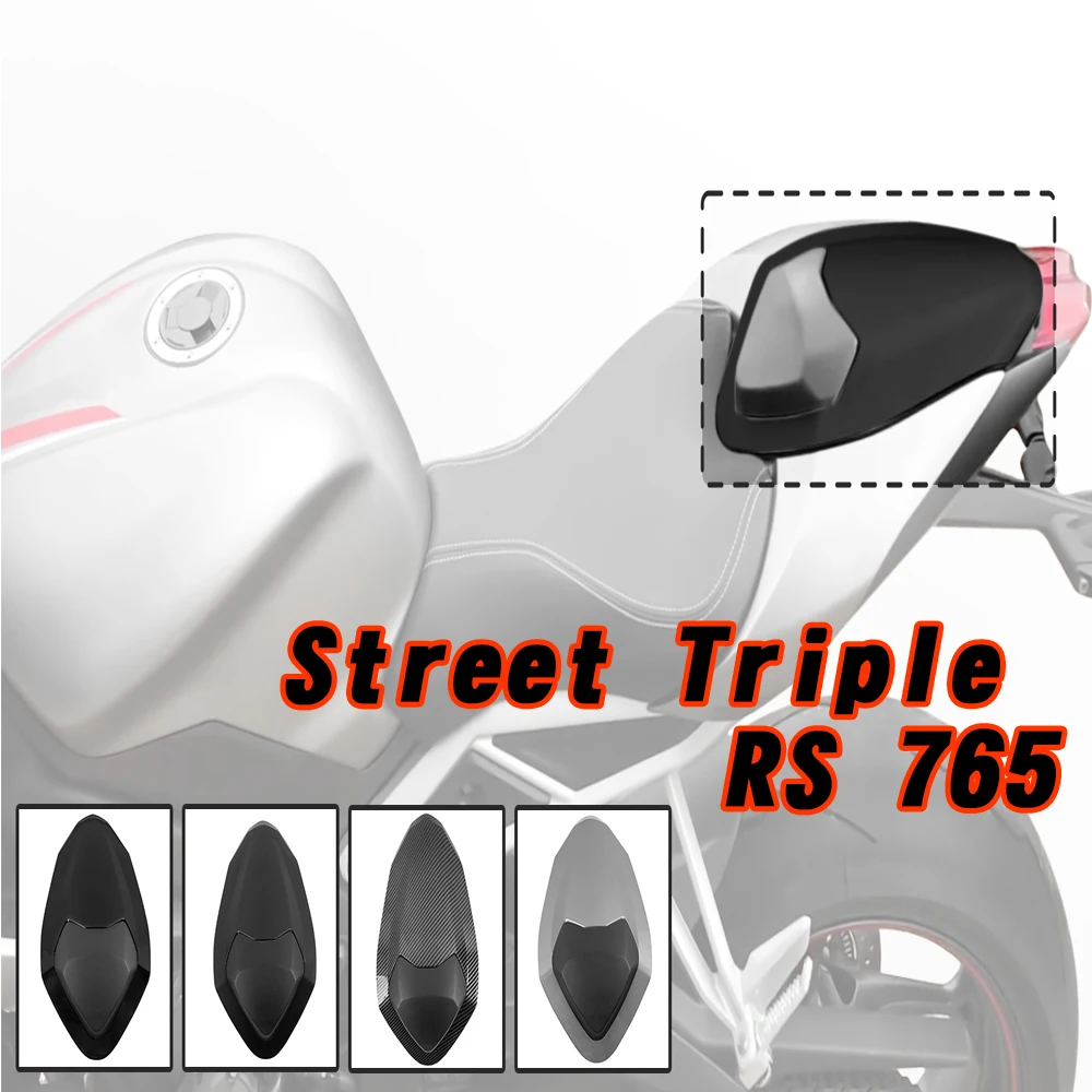 Motorcycle Seat Cover For Triumph Street Triple RS 765 RS765 2017 2018 2019 Rear Passenger Seat Cowl Hump Fairing
