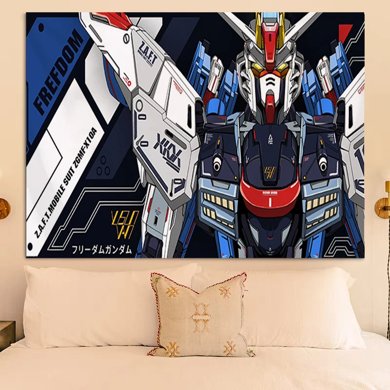 

Gundams Tapestry Aesthetic Room Decoration Home Wall Decor Headboards Tapries Kawaii Decors Bedroom Decorations Hanging the Art