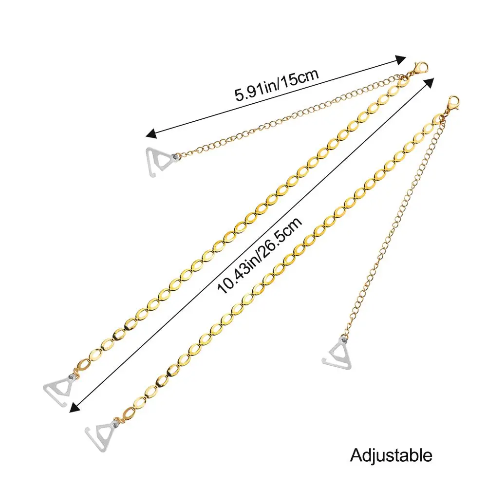 Женский Сексуальный Металлический Бюстгальтер С Противоскользящими Бретелями