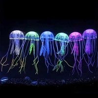 new artificial jellyfish aquarium fish tank accessories simulated fluorescent vivid jellyfish tank decoration