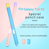 soft silicone pen case for samsung galaxy tab s6 pen thickened contrast color anti drop pen cover for samsung galaxy tab s6 case