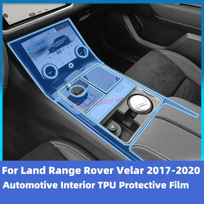 Для Land Range Rover Velar 2017-2020Car интерьерная центральная консоль прозрачная фотопленка с