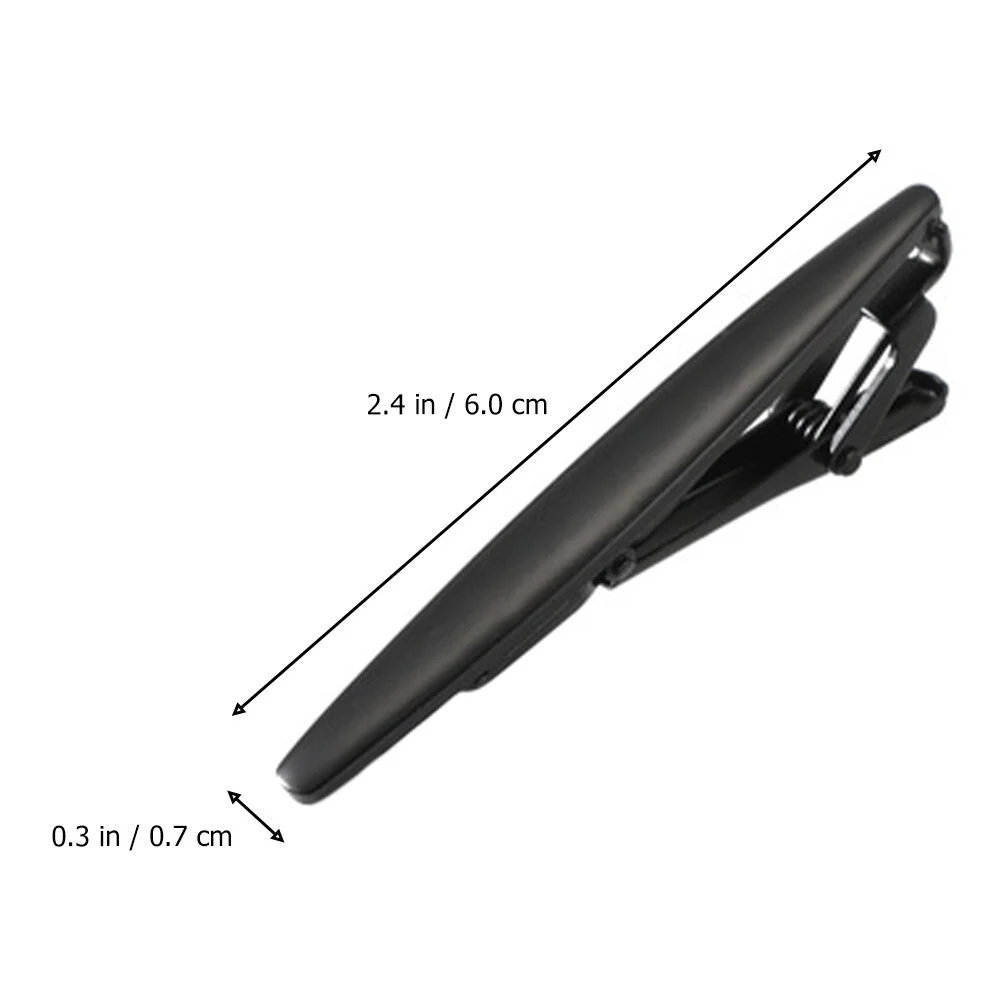 4pcs Necktie Clip Copper Business Meeting Tie Bar Clips Tie Pinch with Gift Box