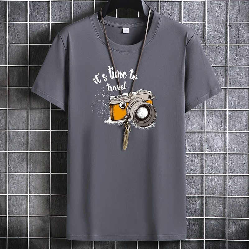 

Men's Summer CottonT-shirt Male Short Sleeve O-Neck Couple Basic Bottoming T Shirt Men Clothing Hot Sale Men's Neutral Tshirt